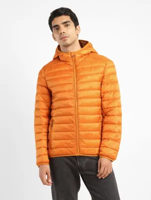 Men's Solid Orange Quilted Jacket LEVI'S