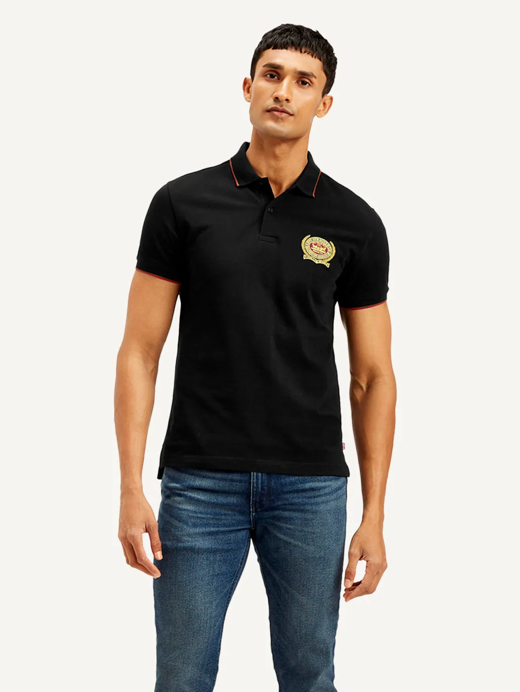 Men's Solid Slim Fit Polo T-shirt LEVI'S