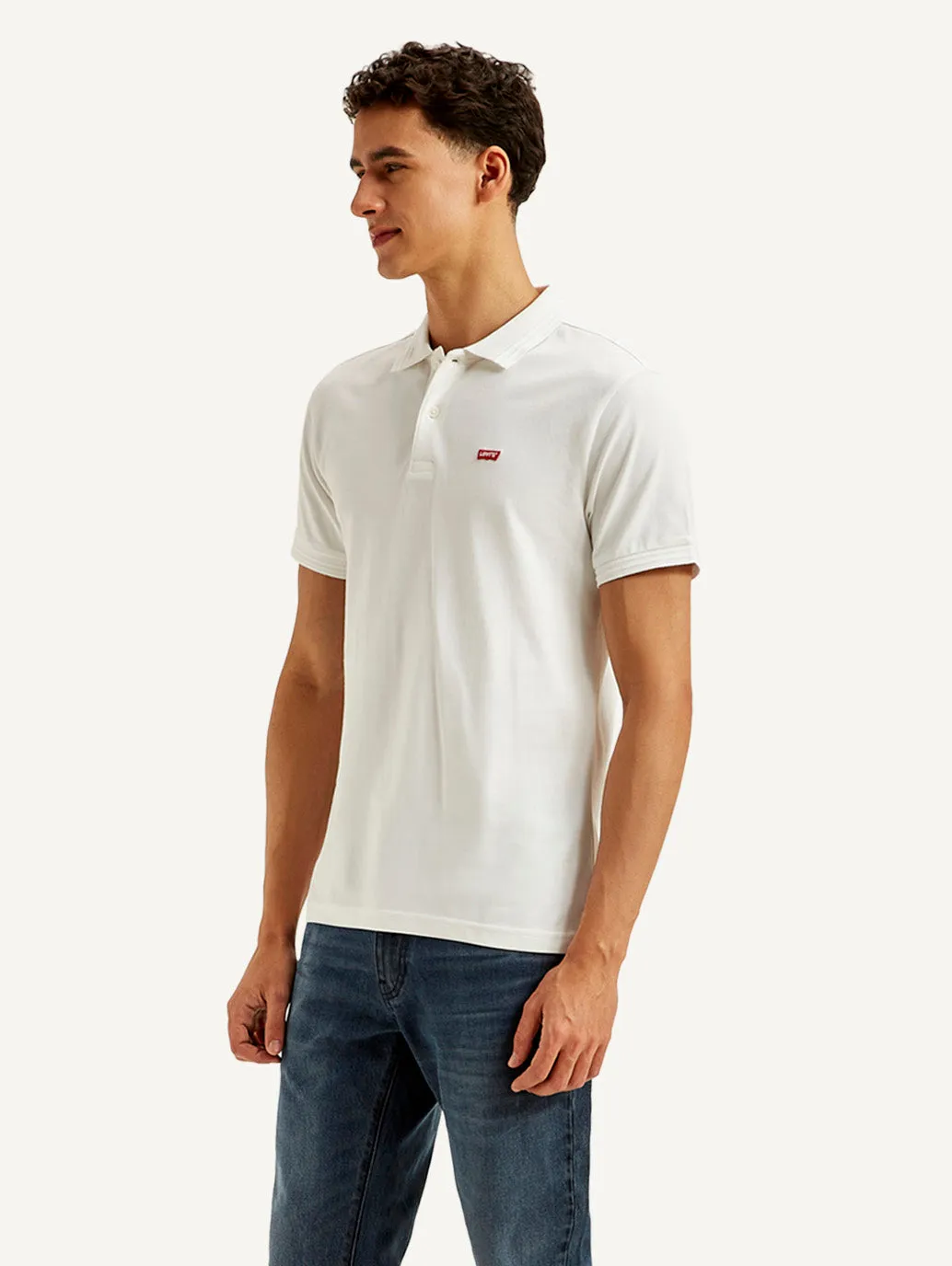Men's Solid Slim Fit Polo T-shirt LEVI'S