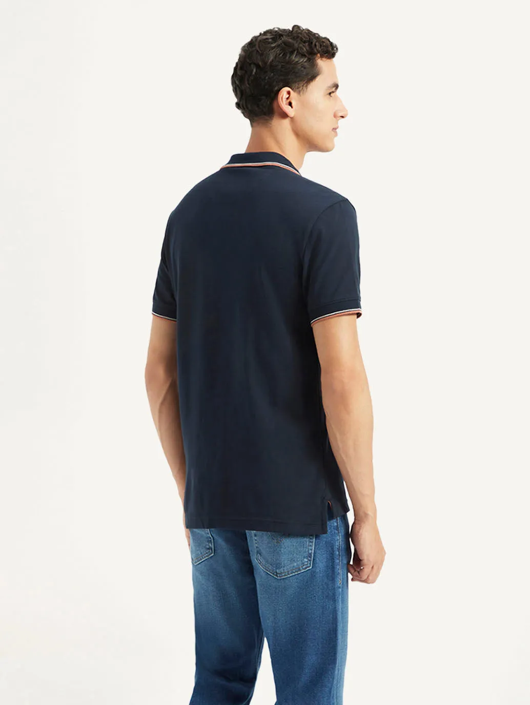 Men's Solid Slim Fit Polo T-shirt LEVI'S