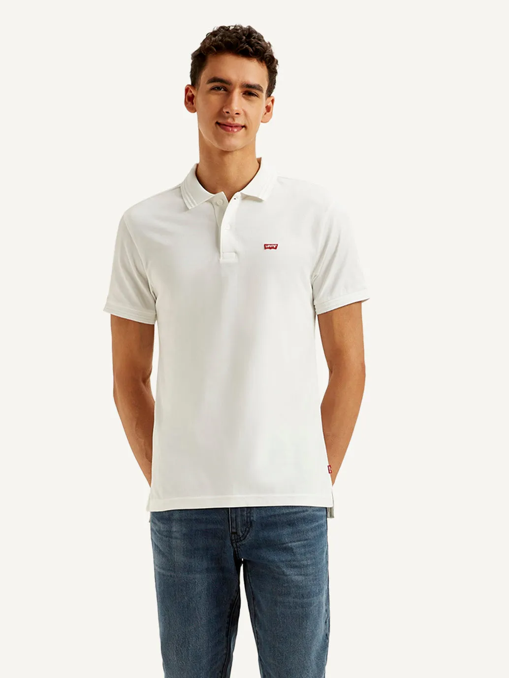 Men's Solid Slim Fit Polo T-shirt LEVI'S