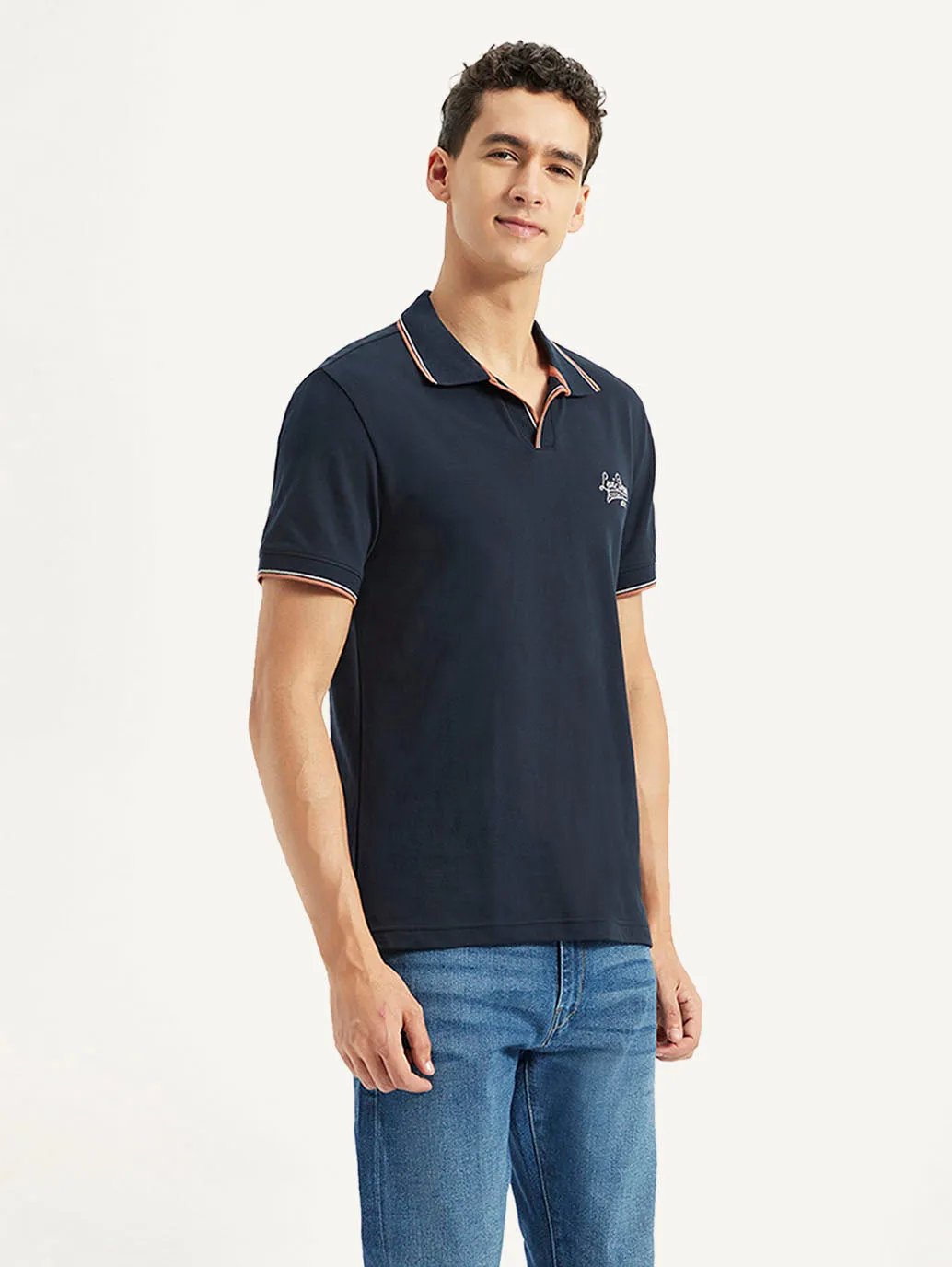Men's Solid Slim Fit Polo T-shirt LEVI'S