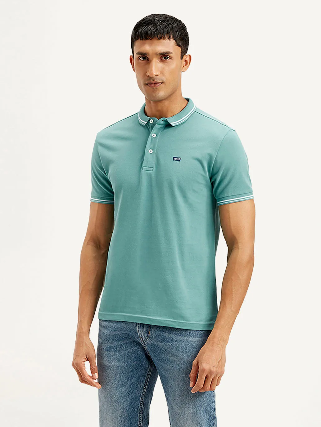 Men's Solid Slim Fit Polo T-shirt LEVI'S
