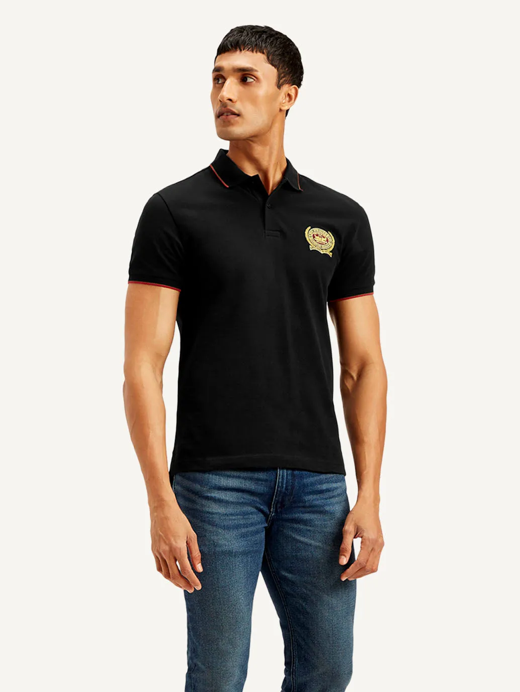 Men's Solid Slim Fit Polo T-shirt LEVI'S