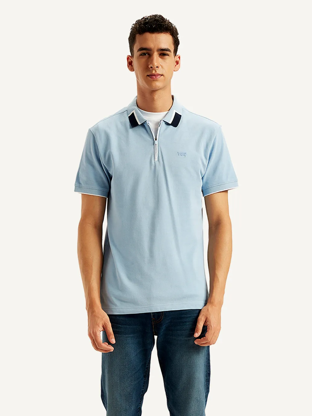 Men's Solid Slim Fit Polo T-shirt LEVI'S