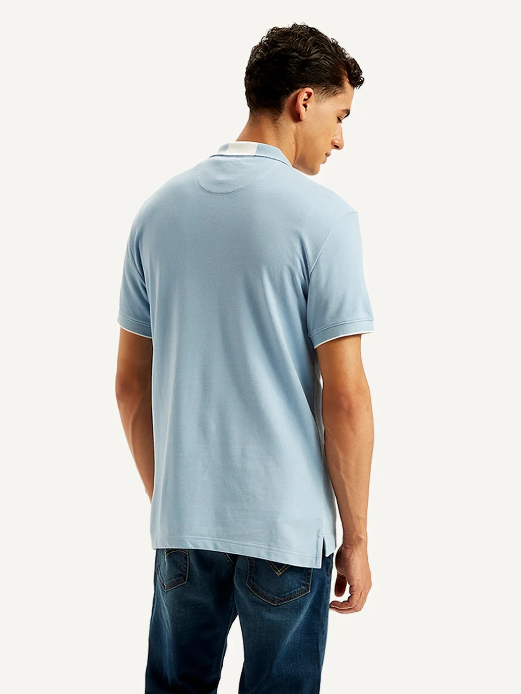 Men's Solid Slim Fit Polo T-shirt LEVI'S