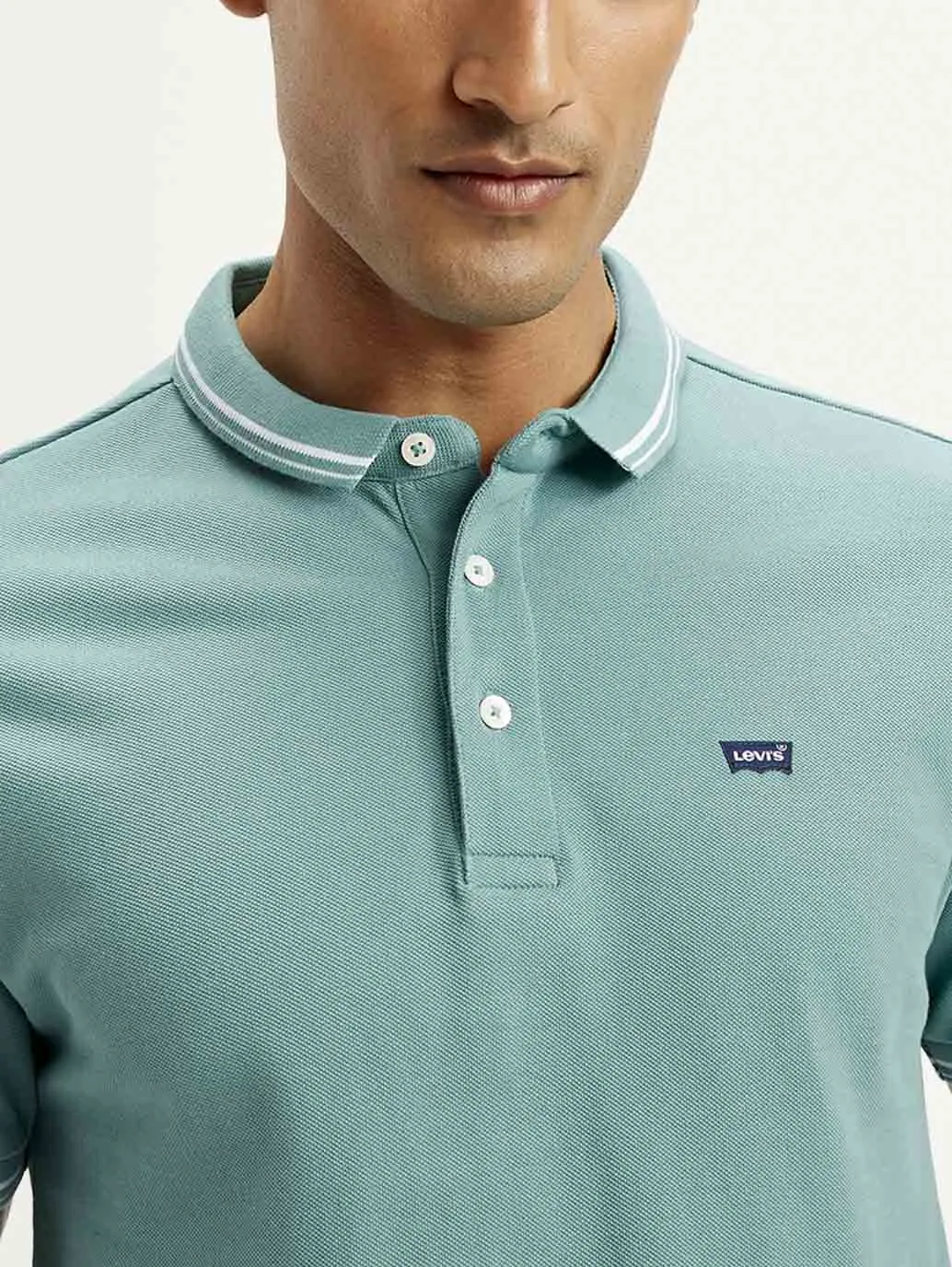 Men's Solid Slim Fit Polo T-shirt LEVI'S