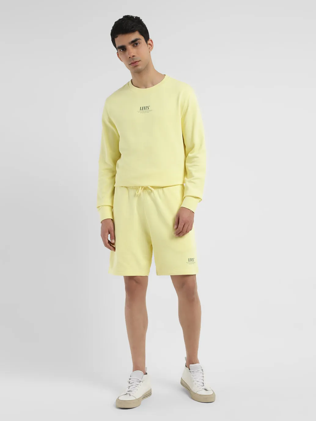 Men's Yellow Regular Fit Shorts LEVI'S