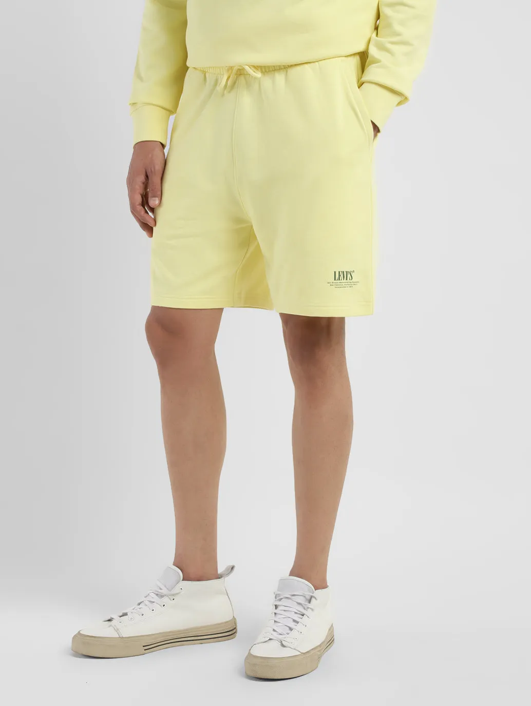 Men's Yellow Regular Fit Shorts LEVI'S