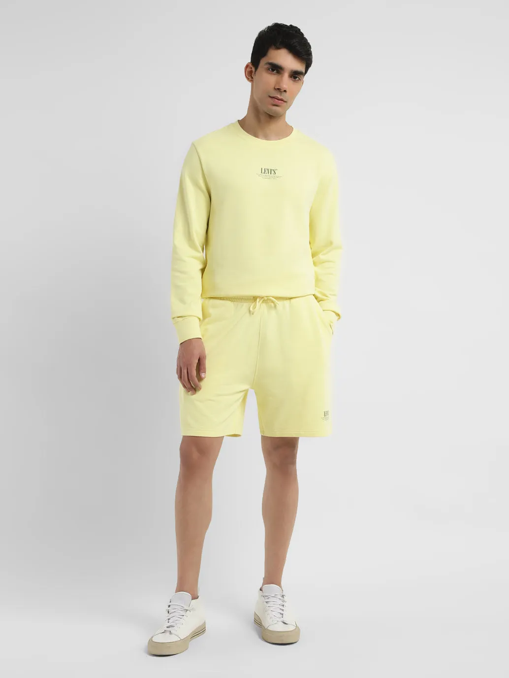 Men's Yellow Regular Fit Shorts LEVI'S