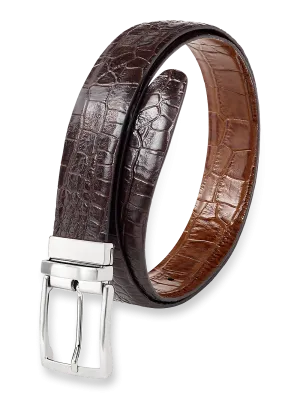 Micah Reversible Belt - Brown