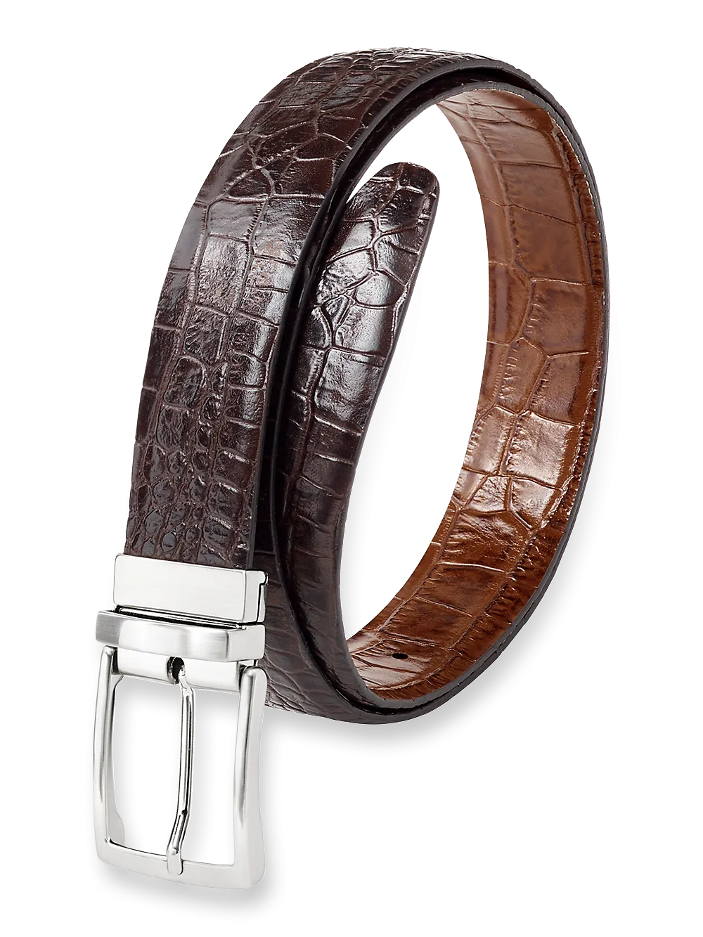 Micah Reversible Belt - Brown