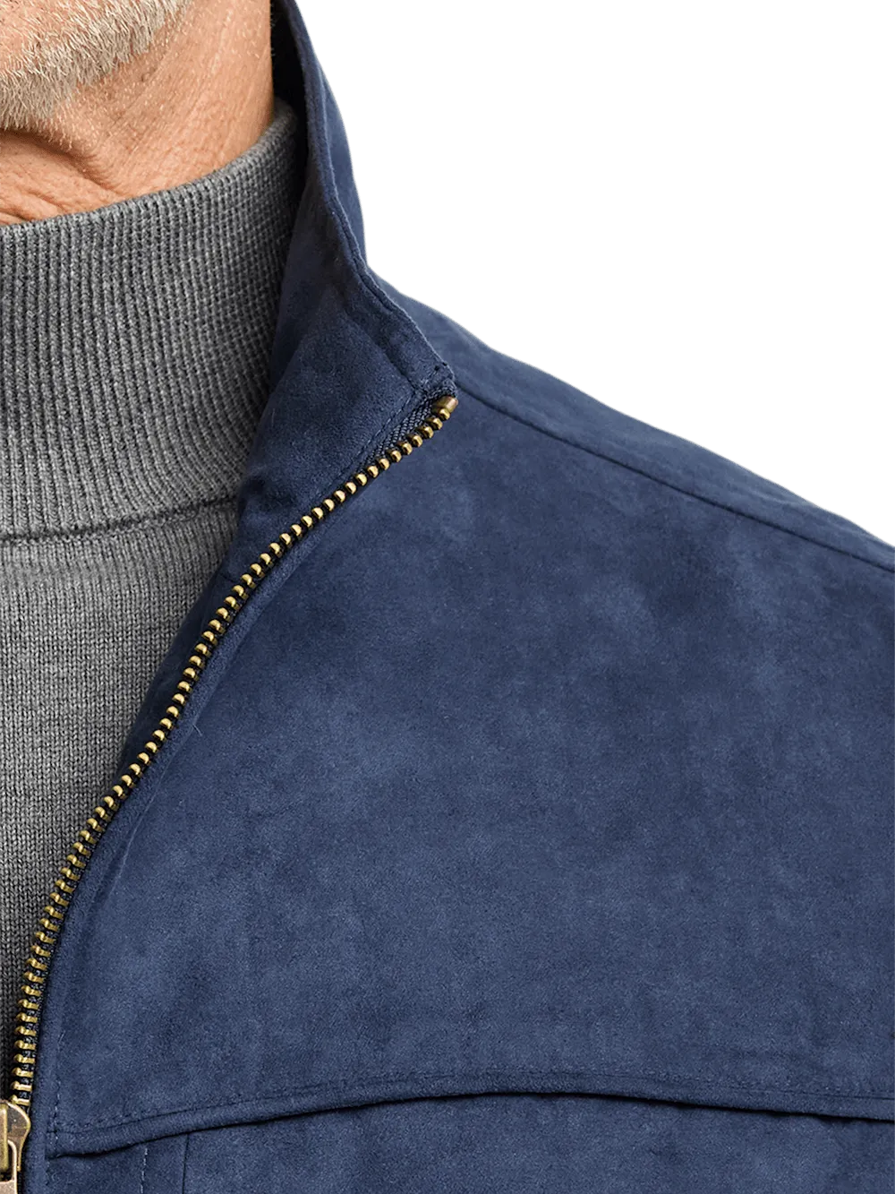 Microsuede Vest - Navy