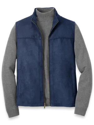 Microsuede Vest - Navy