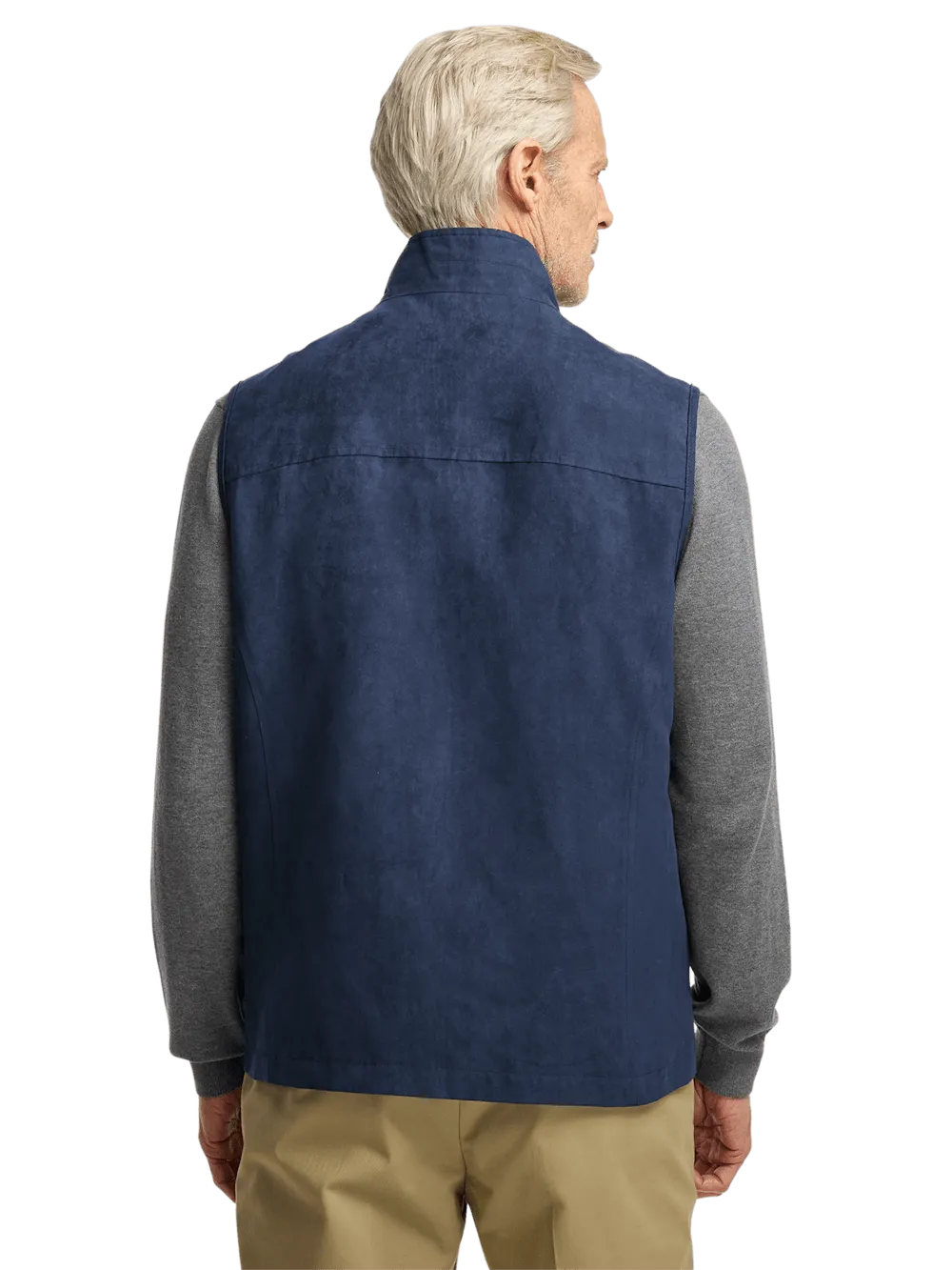 Microsuede Vest - Navy