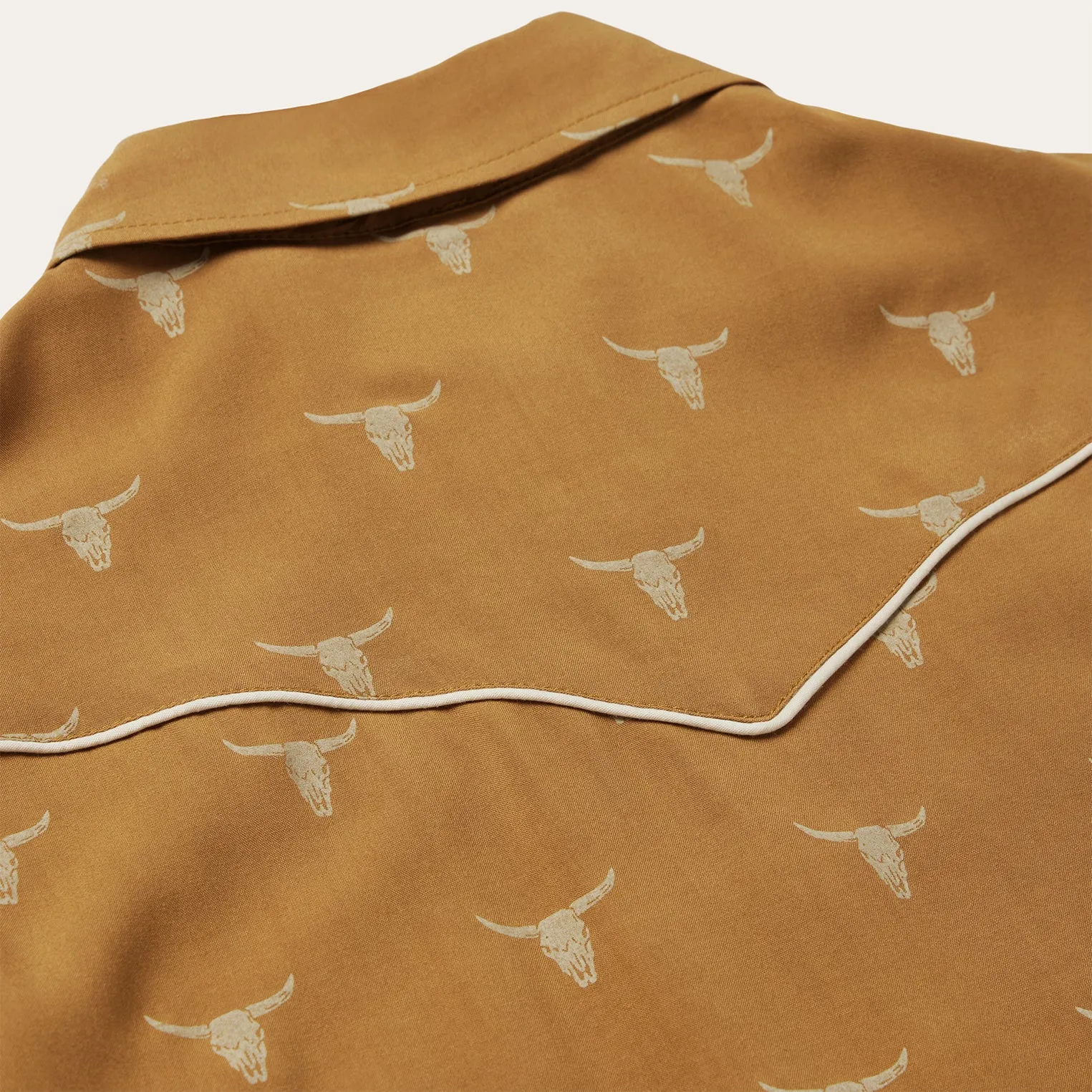 Mojave Longhorn Print Snap Western Shirt -STETSON
