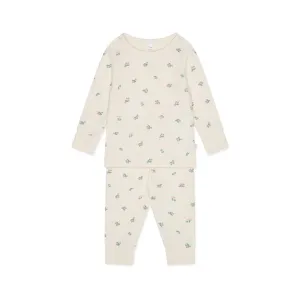 MORI Ribbed Floral Print Pyjamas - Floral Print