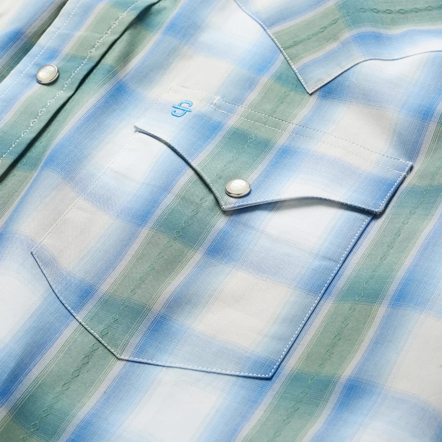Moss Plaid Short-Sleeve Western Shirt -STETSON