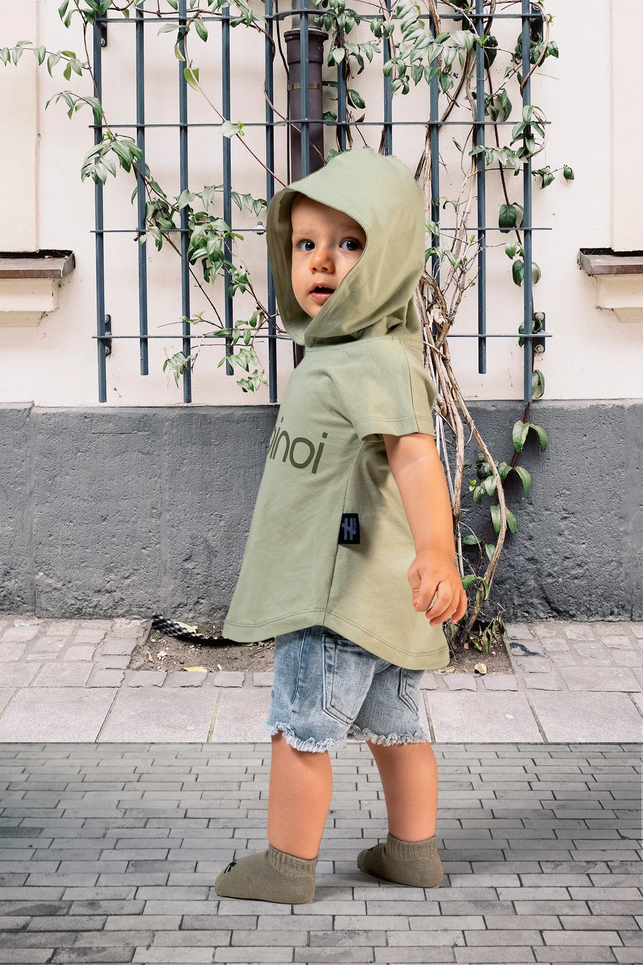 Mustard Logo Hooded Outfit
