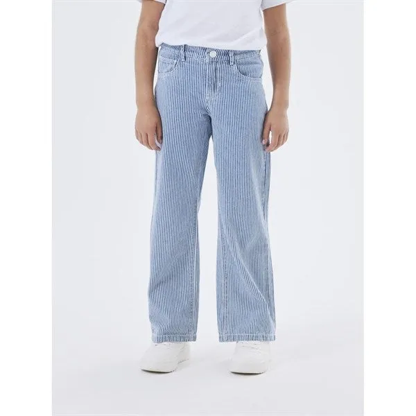 Name it Medium Blue Denim Rose Wide Denim Pants Noos
