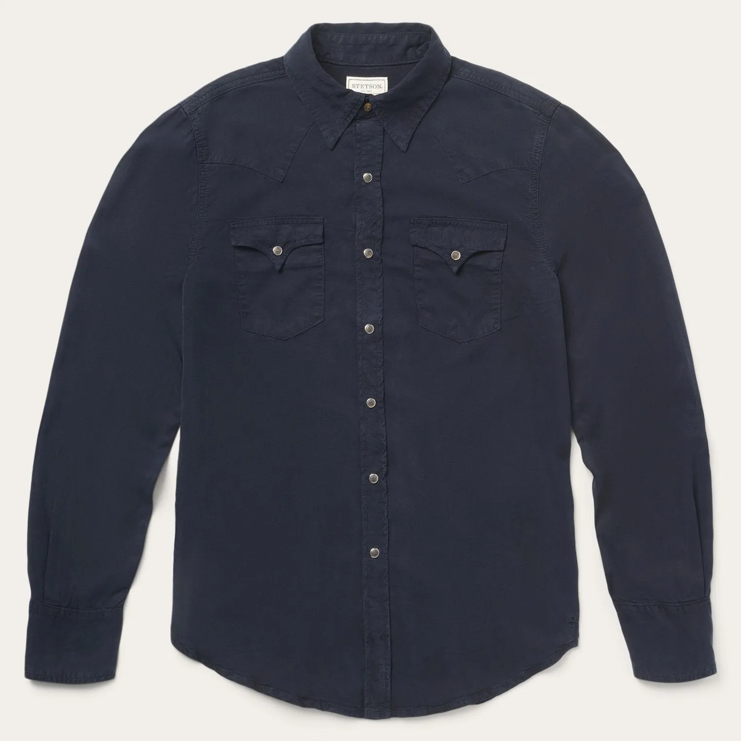 Navy Twill Shirt -STETSON
