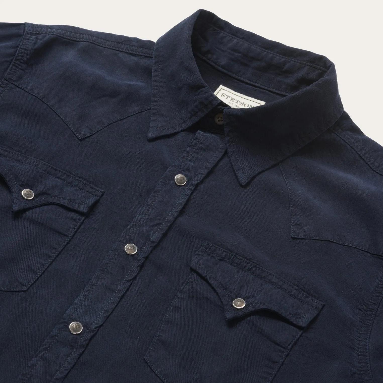 Navy Twill Shirt -STETSON