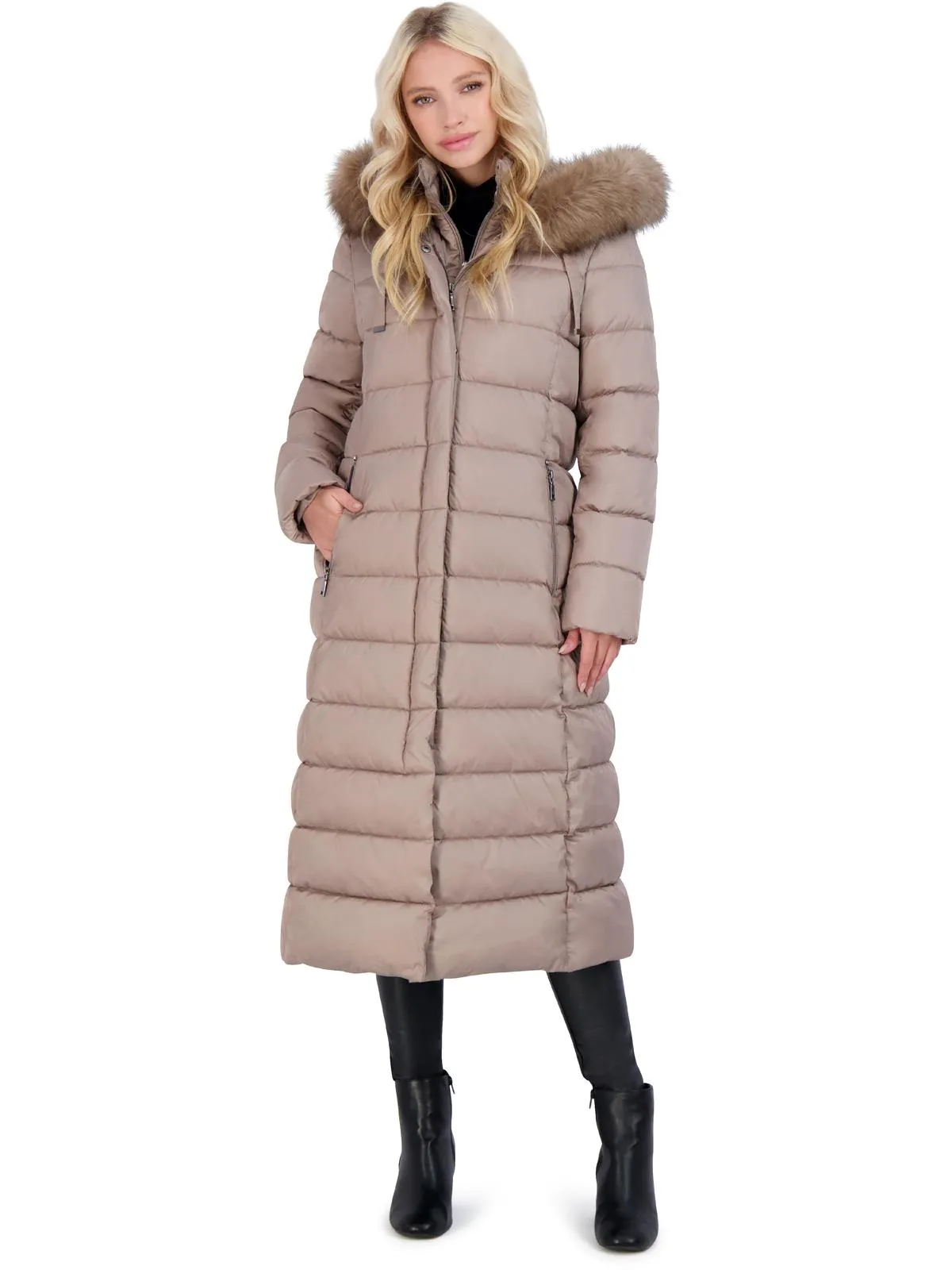Nellie Womens Long Polyester Puffer Coat