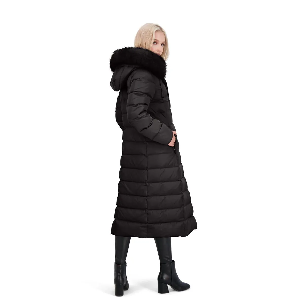 Nellie Womens Long Polyester Puffer Coat