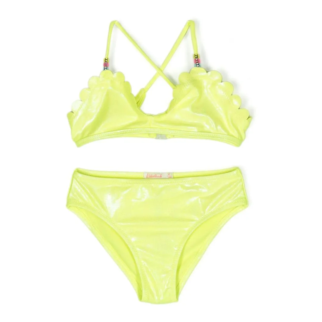 Neon Green Scalloped Bikini