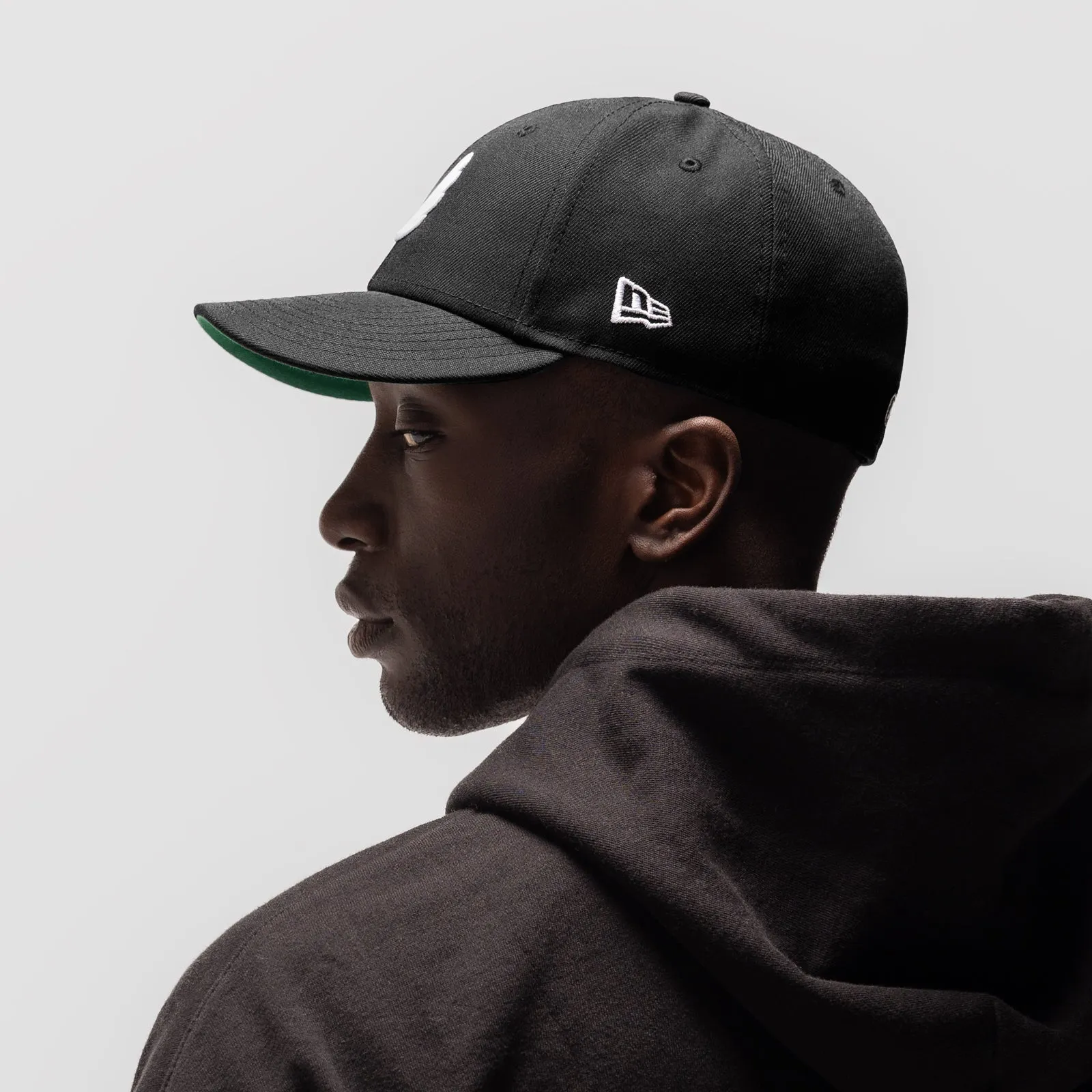 New Era 59Fifty Low Profile Hat - Black/White "Wings" ASRV