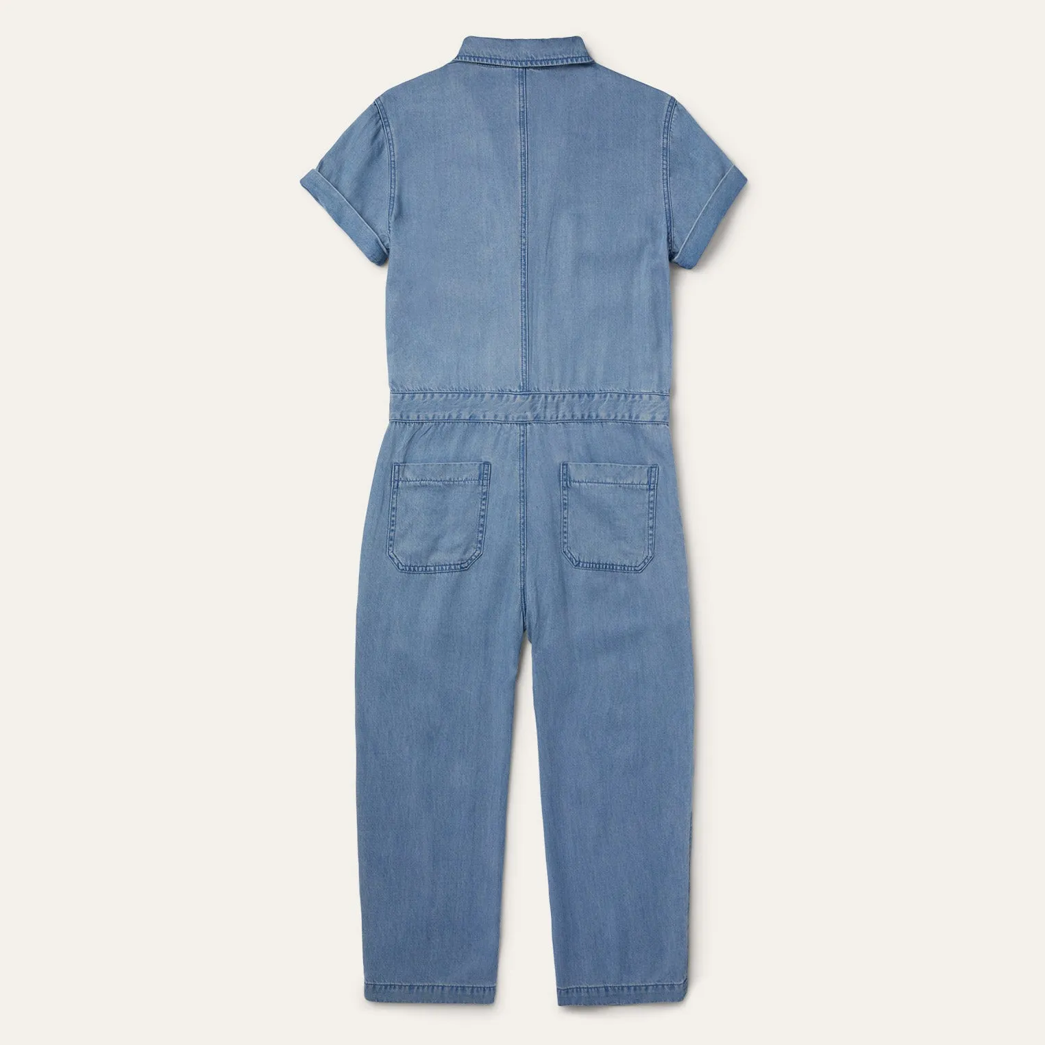 Notch Collar Jumpsuit -STETSON