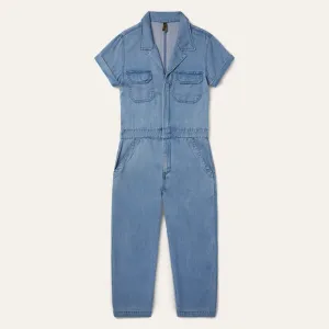 Notch Collar Jumpsuit -STETSON