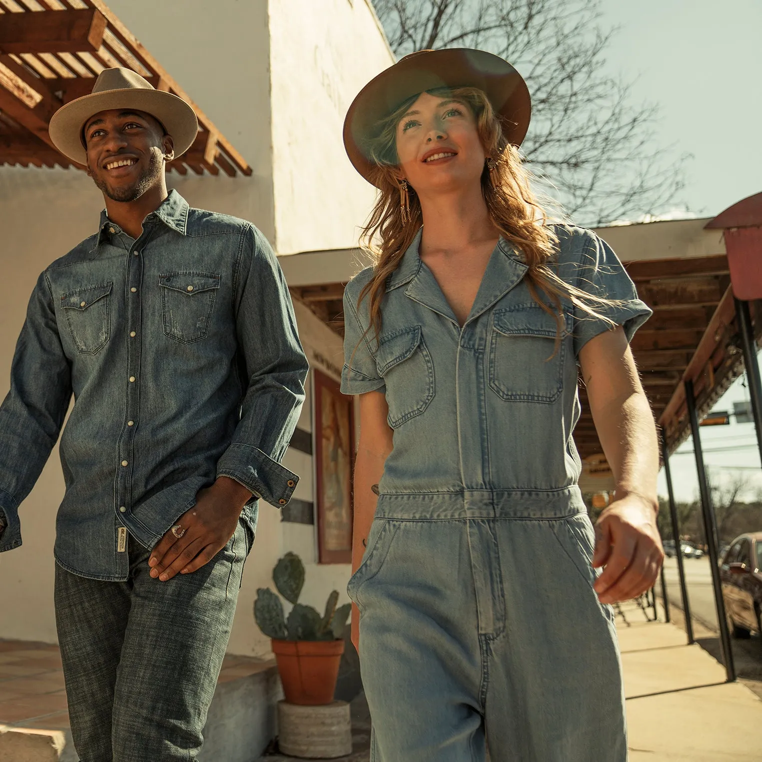 Notch Collar Jumpsuit -STETSON