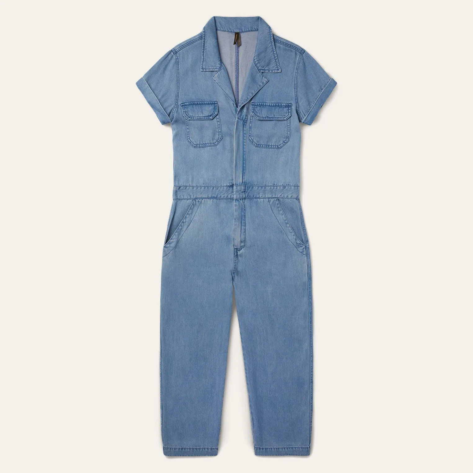 Notch Collar Jumpsuit -STETSON
