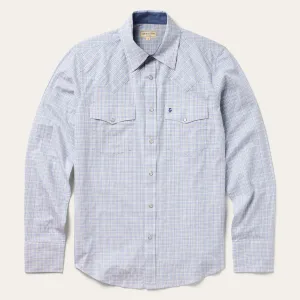Ombre Plaid Check Western Shirt -STETSON