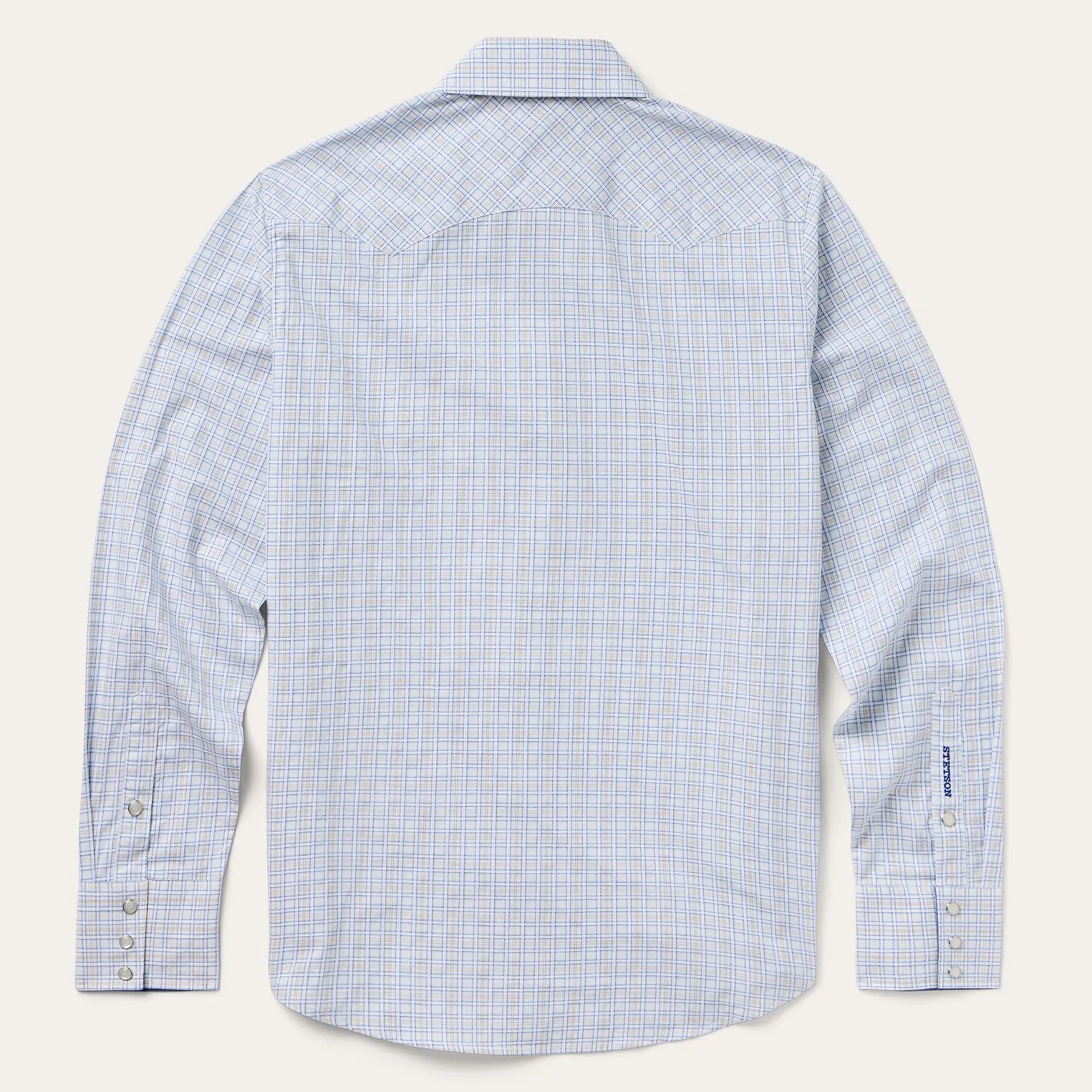 Ombre Plaid Check Western Shirt -STETSON