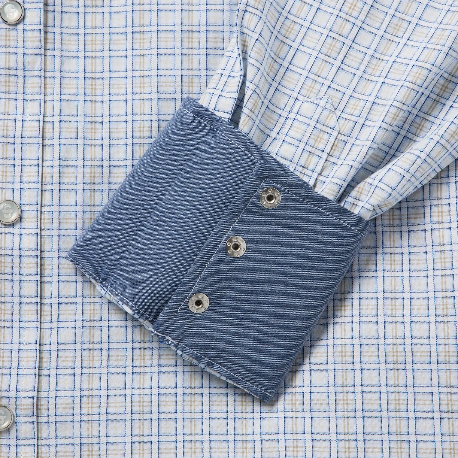Ombre Plaid Check Western Shirt -STETSON