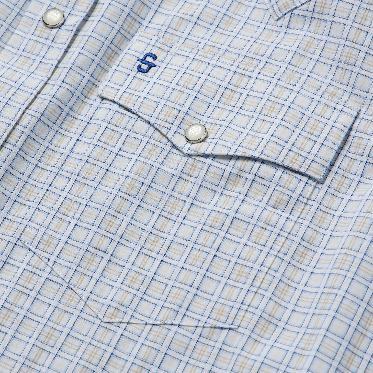 Ombre Plaid Check Western Shirt -STETSON