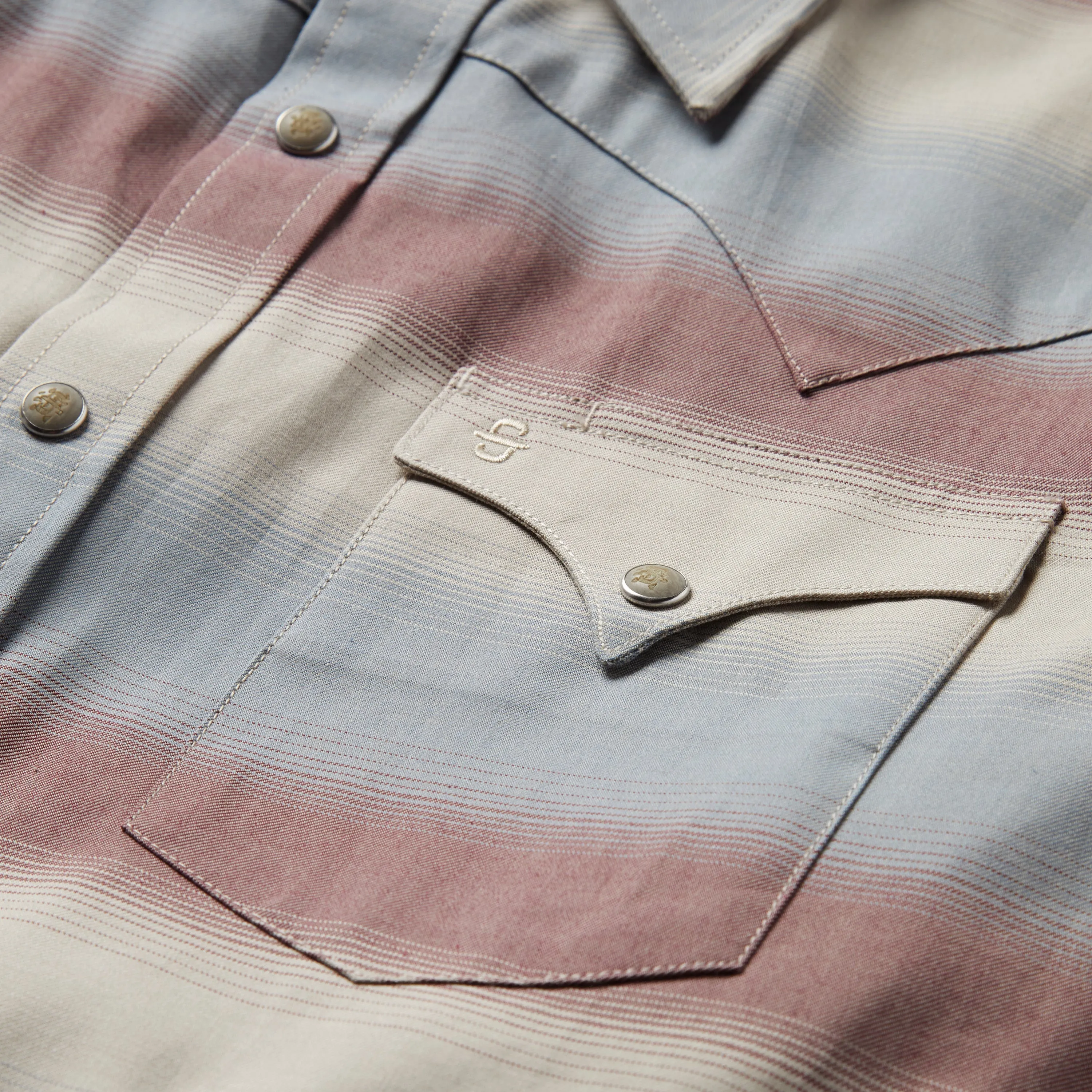 Ombre Stripe Twill Shirt -STETSON