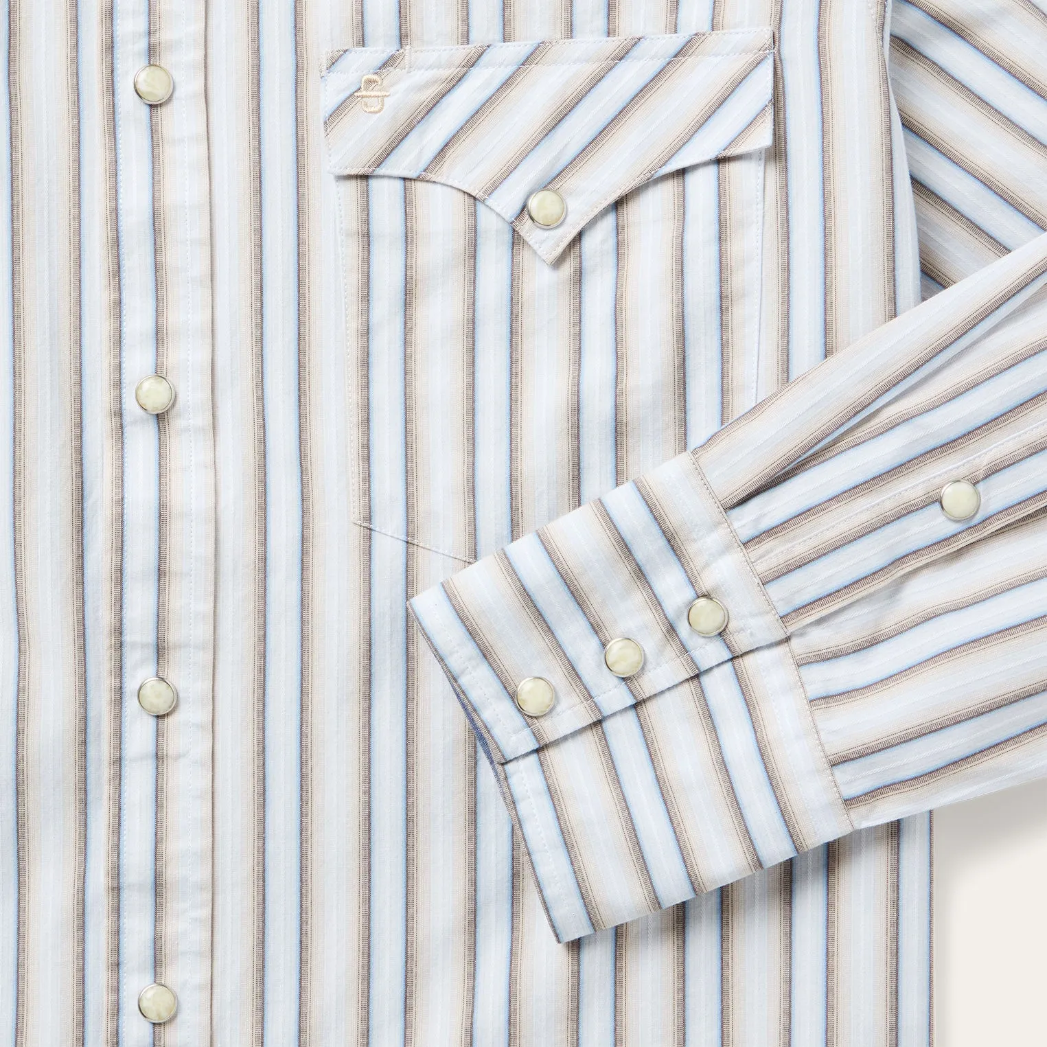 Ombre Stripe Western Shirt -STETSON