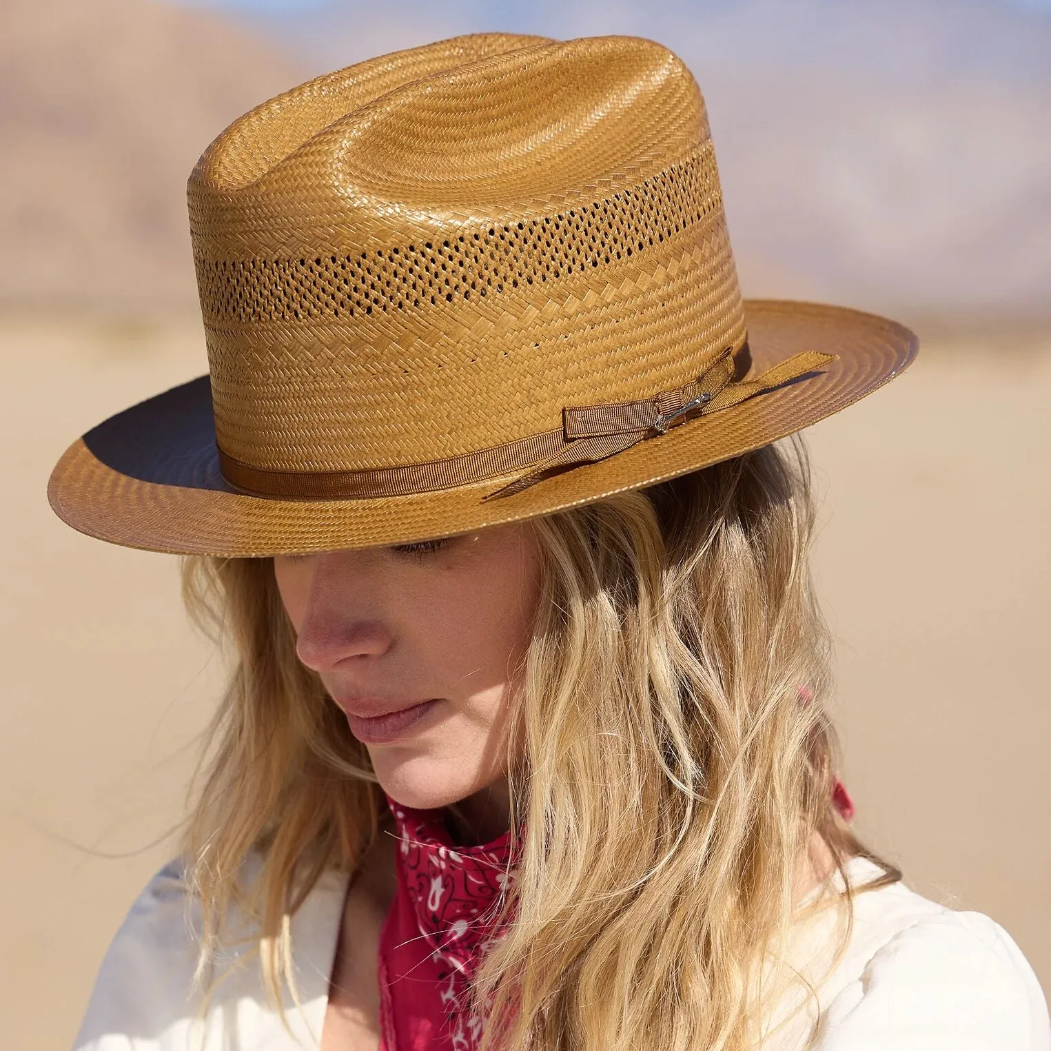 Open Road Vented Straw Cowboy Hat -STETSON