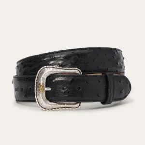 Ostrich Western Tab Belt -STETSON