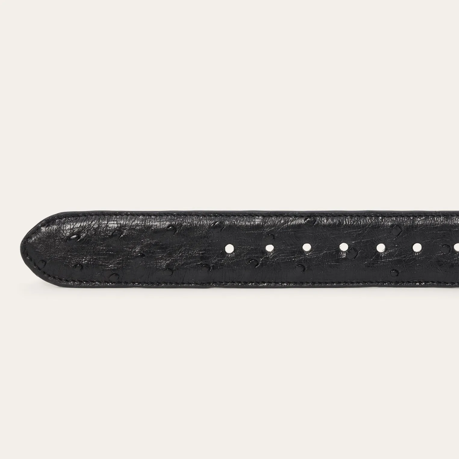 Ostrich Western Tab Belt -STETSON