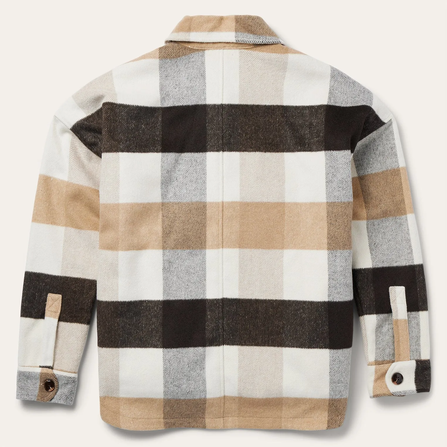Oversize Plaid Shirt Jacket -STETSON