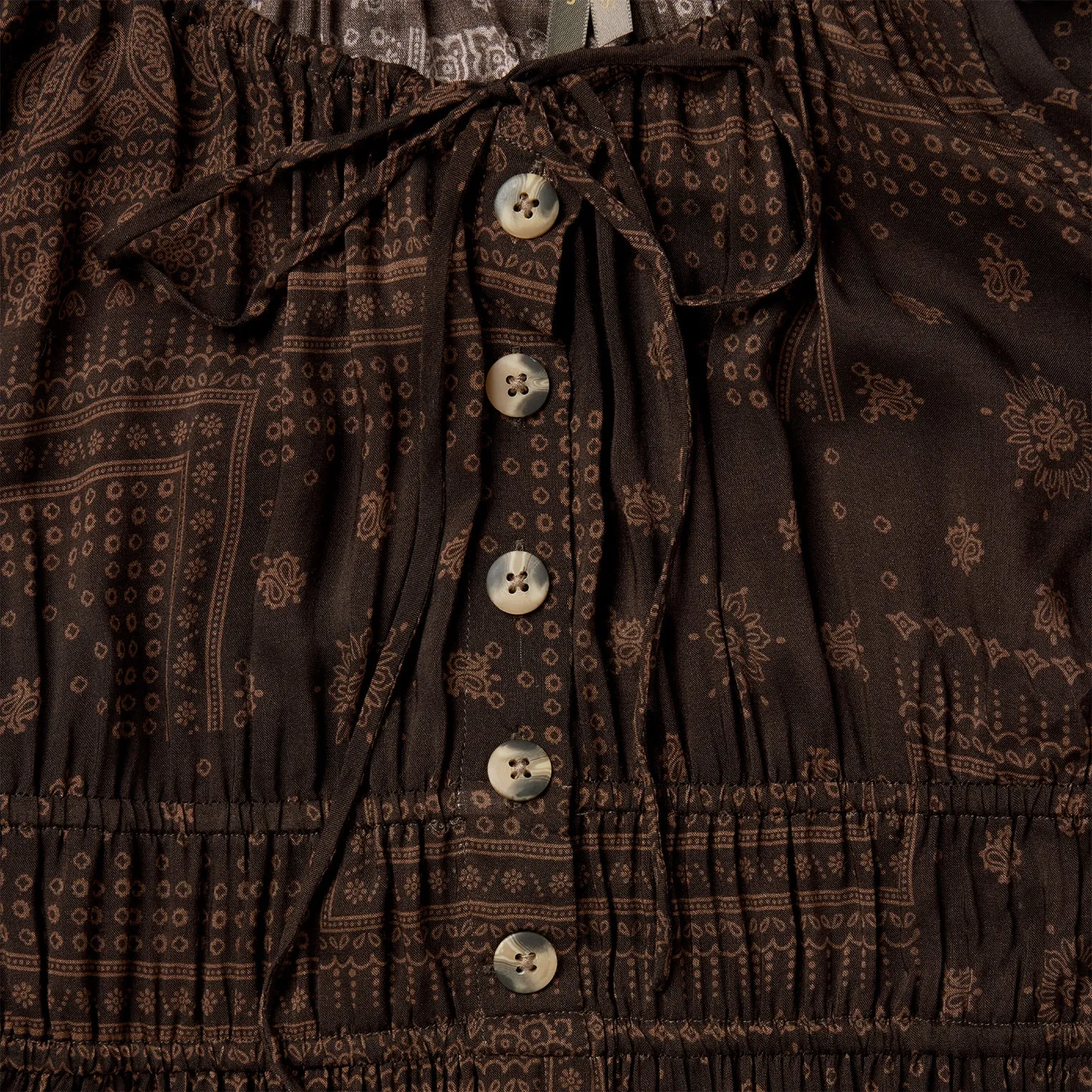 Patchwork Bandana Print Dress -STETSON
