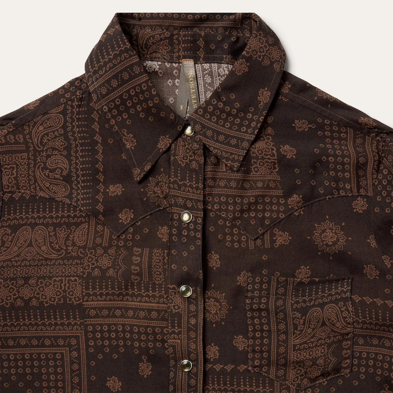 Patchwork Bandana Print Shirt -STETSON
