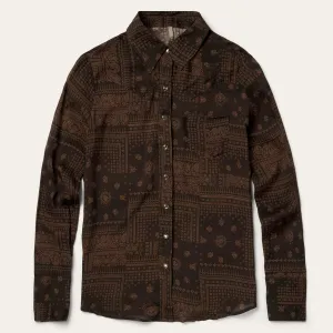 Patchwork Bandana Print Shirt -STETSON