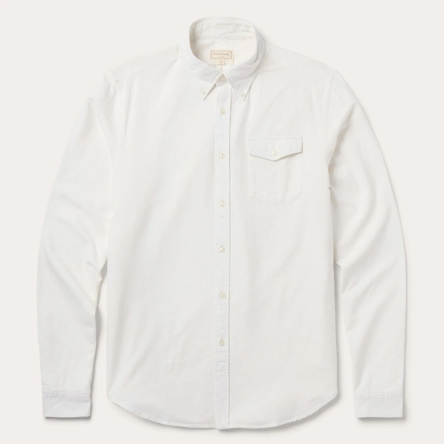 Peached Oxford Button-Down Shirt -STETSON