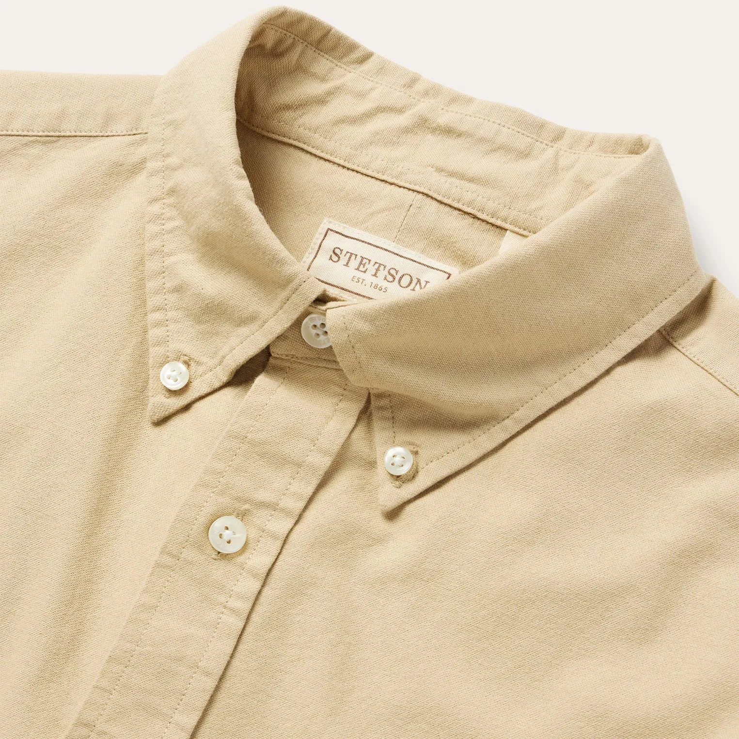 Peached Oxford Button-Down Shirt -STETSON