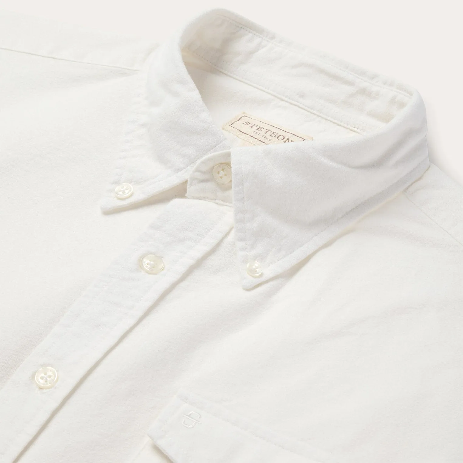 Peached Oxford Button-Down Shirt -STETSON
